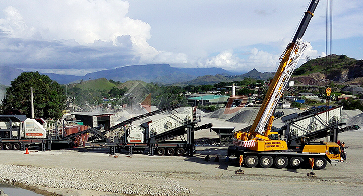 250 тонн в час мобильная дробильная линия в Папуа- Новая Г